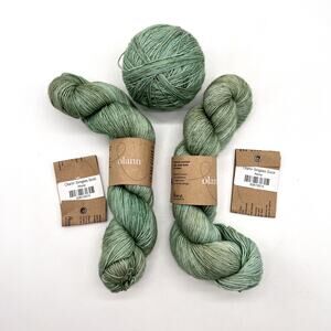 OLANN Singles Sock Yarn Lot Superwash Merino Fingering Hand Dyed 3 Skein Ireland
